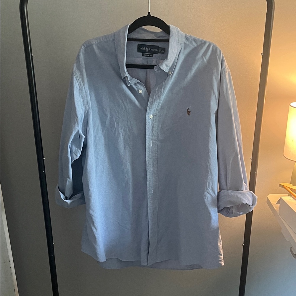 Polo by Ralph Lauren Pale Blue Long-Sleeve Button-Down Shirt